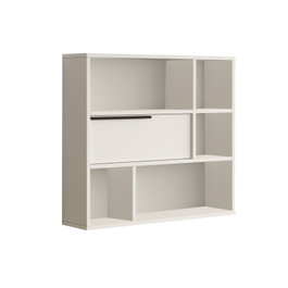 Hanah Home On5-W Estantería de Pared Blanca 90.1x81x22 cm